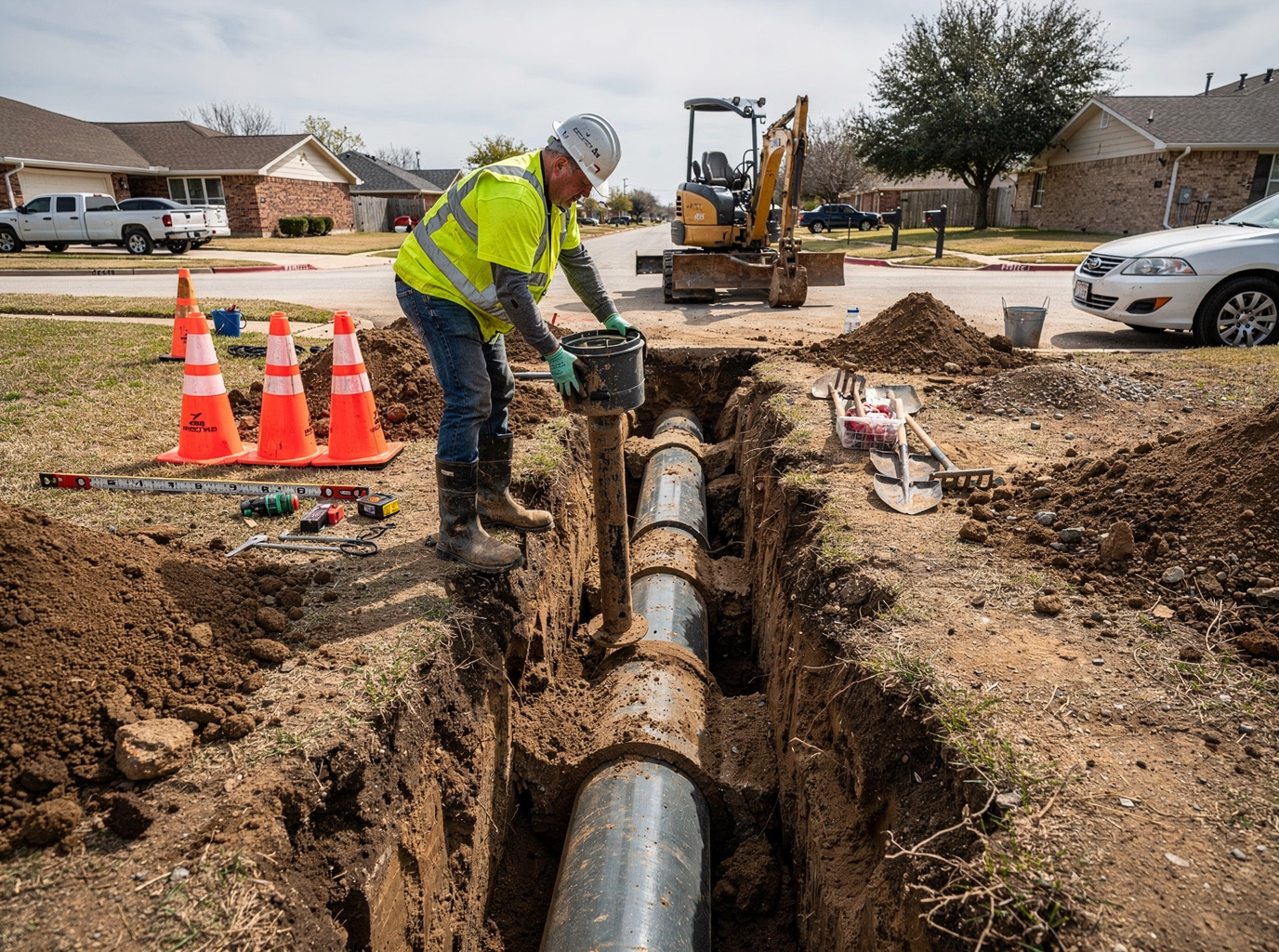 Sewer Line Installation in Bryan, TX